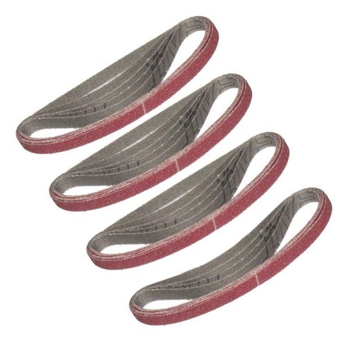 Pro Quality 10mm Air Belt Sander Finger File + 20pc - 10mm X 330mm Sanding Belts