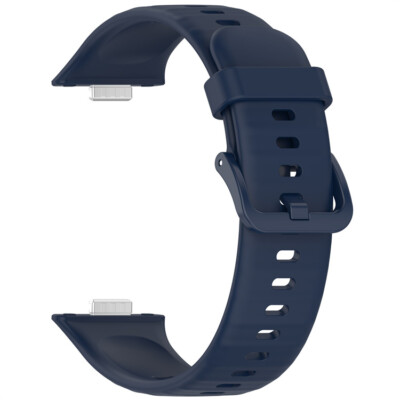 Colourful Buckle Silicone Watch Strap Metal Plug Wristband For Huawei watch fit3