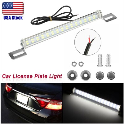 Universal License Plate LED Back Up Light Car SUV Truck RV 6000K Super White 12V