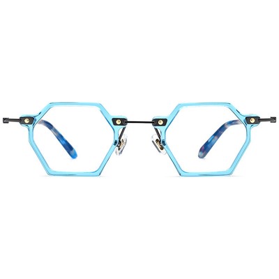 Premium Titanium Polygon Acetate Fashion Reading Glasses Readers +0.5~6.0