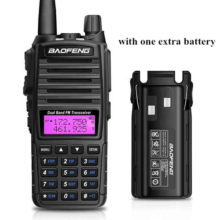 baofeng uv-82 2台 uv82 BaoFeng UV-82 Dual Band VHF/UHF FM Walkie Talkie Two-Way
