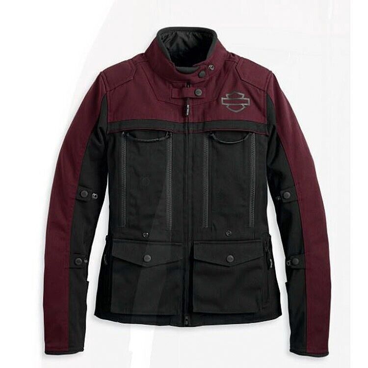 Pre-owned Harley-davidson ® Women's Colorblock Switchback Lite Riding Jacket, 97150-23vw