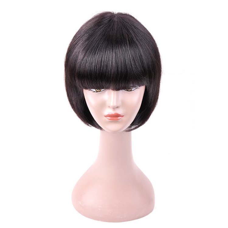 Women S Human Hair Wigs Straight Hairpiece Short Hair Wig Natural
