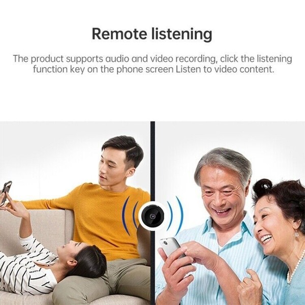 Family using remote listening feature on device.