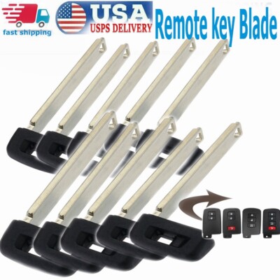 10X Uncut Emergency Remote Car Key Blade FOB for Toyota Corolla Avalon Camry
