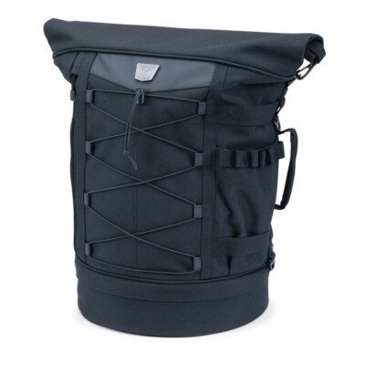 Kuryakyn 5282 Black Textile Universal Momentum Freeloader Sissy bar Duffel Bag