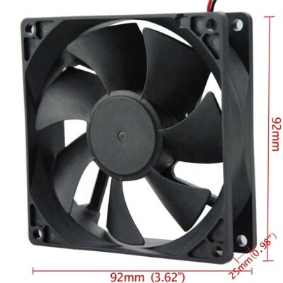 high performance 92mm brushless exhaust 12V  dc waterproof cooling fans 