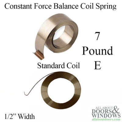 1/2'' Constant Force Balance Coil Spring E #7 pound