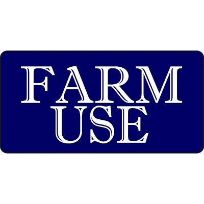Farm Use On Blue Photo License Plate
