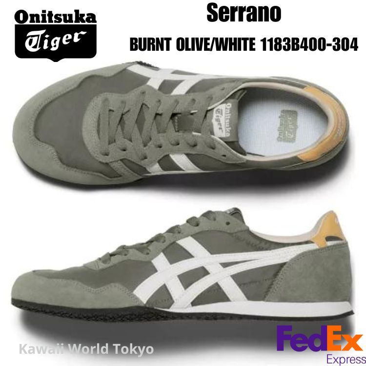 Onitsuka Tiger SERRANO BURNT OLIVE / WHITE 1183B400 304