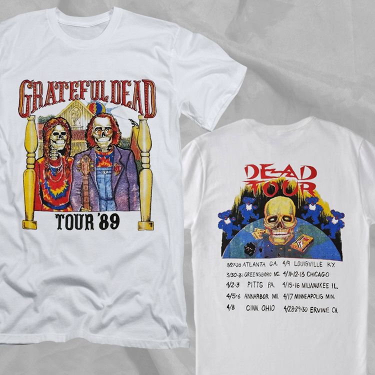 Vintage Grateful Dead 1989 Fall Tour Tree Of Life 2-Sided