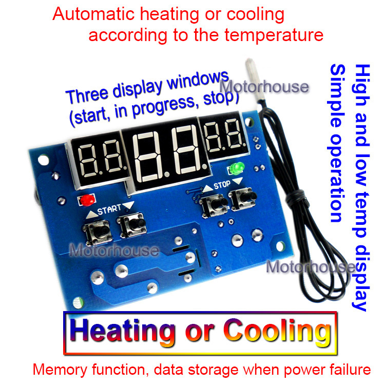 Temp start. Digital thermostat 12v. temperature switcher th 472.