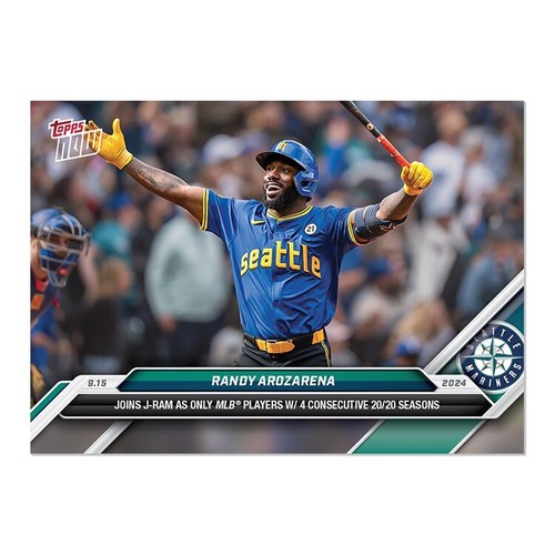 topps now アロサレーナ Randy Arozarena #549 2023 Topps Now #549 Randy Arozarena Purple Parallel Card #d