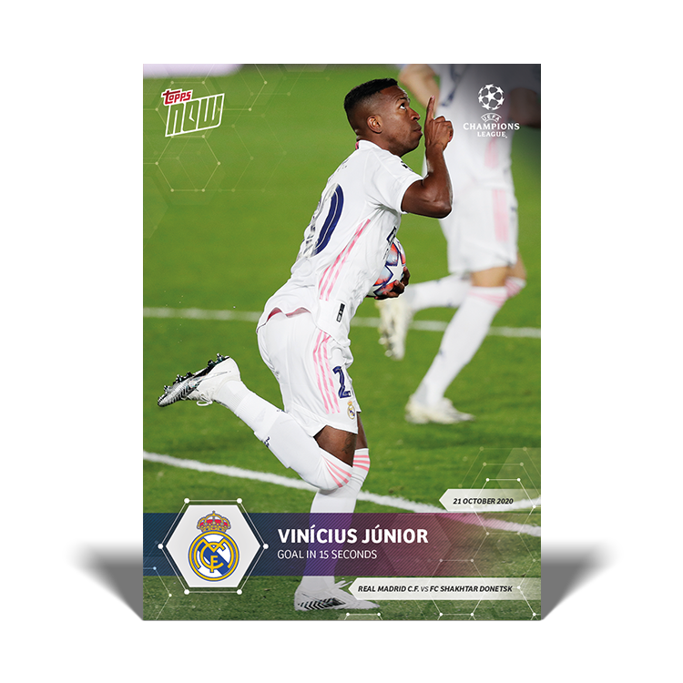 Topps Now UCL 2020-21 - Card 007 - Vinicius Junior - Real Madrid