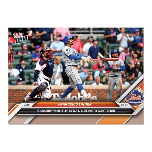 Francisco Lindor Lindsanity HR 2024 MLB Topps NOW Card 781