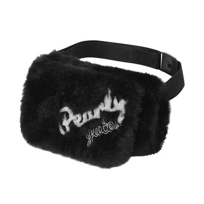 Genuine PEARLY GATES GOLF Womens Embroidered Faux Fur Maple Belt Bag 