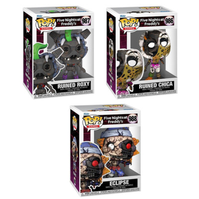 Funko POP! Five Nights at Freddy's Security Breach RUIN Vinyl Figures SET OF 3
