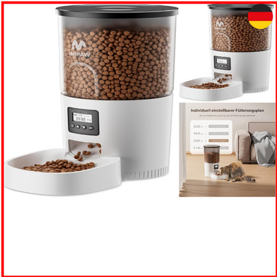 IMIPAW Futterautomat Katze, Katzenfutter Automat mit Programmierbarem Timer,