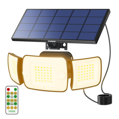 Solarstrahler mit Bewegungsmelder 4 Modi 6000mAh 1200