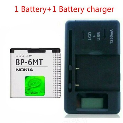 BP-6MT Battery + charger For Nokia E51 N81 N82(8G) E51 E51i N78 5610 6110 6720C