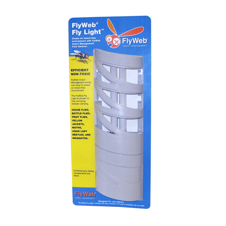 1 Fly Web Insect Light Flying Insect Trap, Bulb & Glueboard, Gardner CS-64