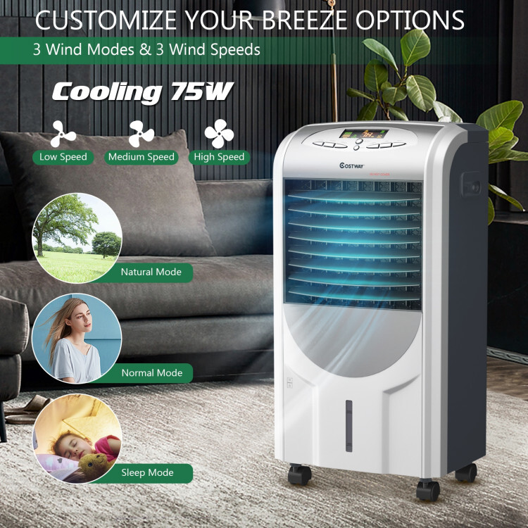 Portable Air Cooler Fan with Heater and Lightweight Humidifier Function NEW