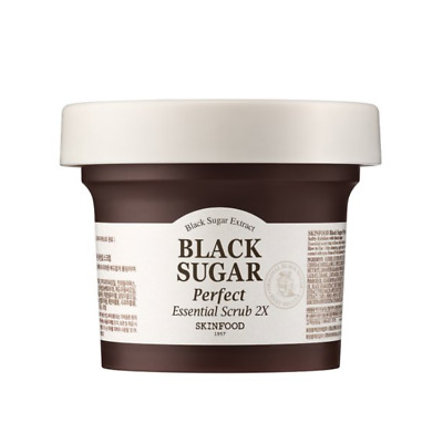 SKINFOOD Black Sugar Perfect Essential Scrub 2X - 210g Gently Exroliates