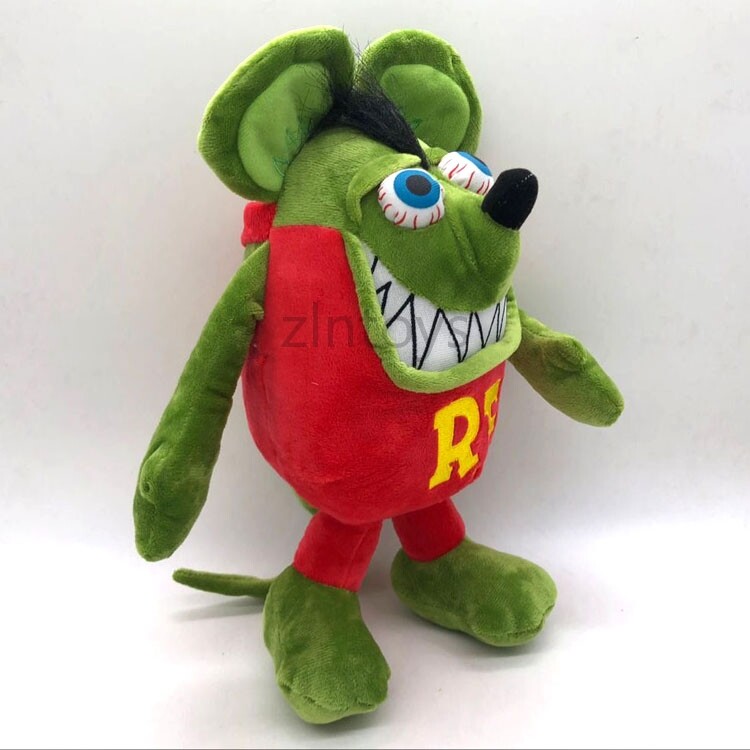 Green Red&nbsp;RAT FINK Stuffed Plush Toy Big "Daddy" Ed Roth Soft Gift 12"