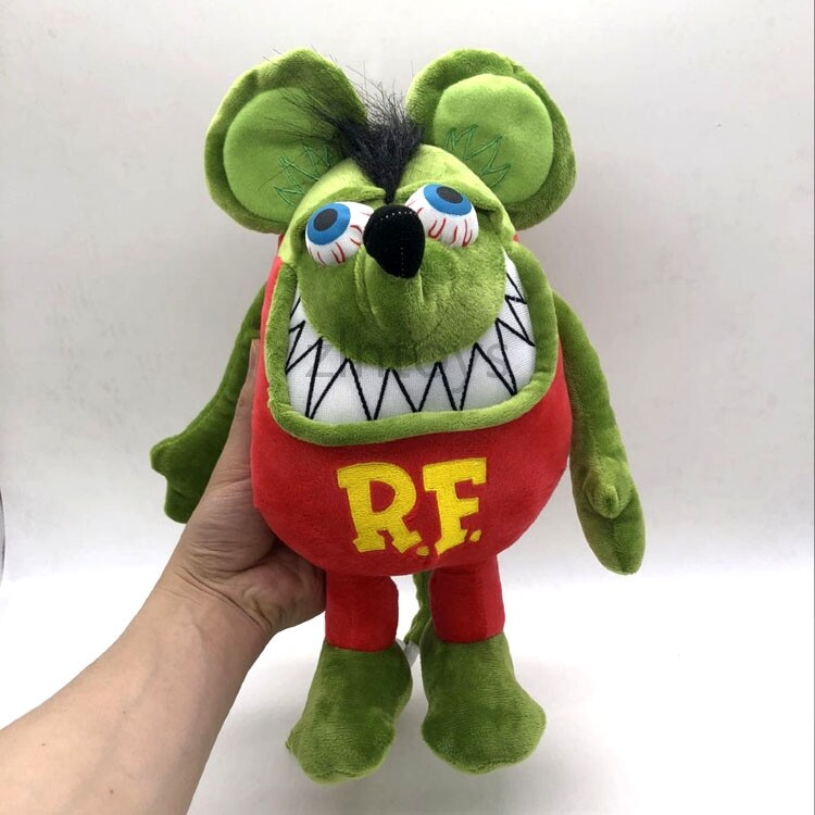 Green Red&nbsp;RAT FINK Stuffed Plush Toy Big "Daddy" Ed Roth Soft Gift 12"