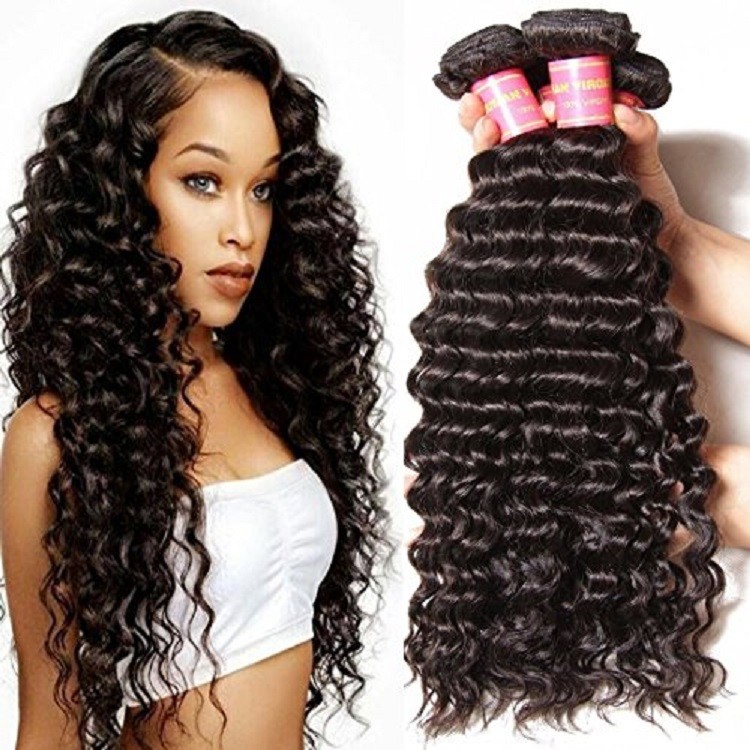 3pcs 20 22 24 300g Brazilian Deep Curly Wave Human Virgin Hair