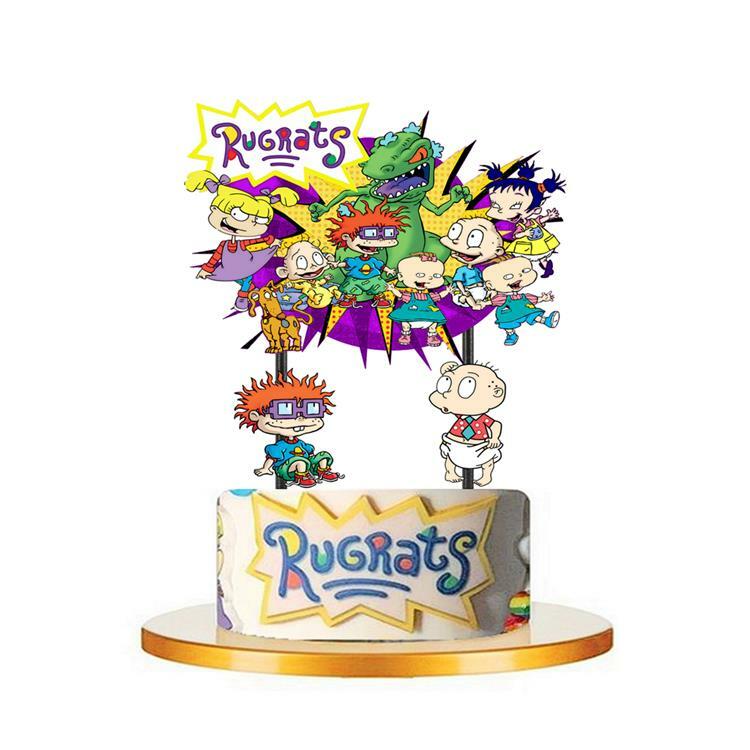 RUGRATS CUPS PLATE BANNER PARTY TABLE COVER SUPPLIES BALLOON CUPCAKE TOPPER CAKE