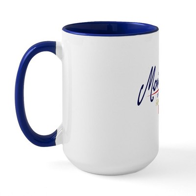 CafePress Montreal Script W Large Mug (1061589282)