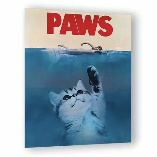 【CAT】　vintage poster Amazon.com: Vintage Metal Tin Sign - The Cat Poster, Canvas