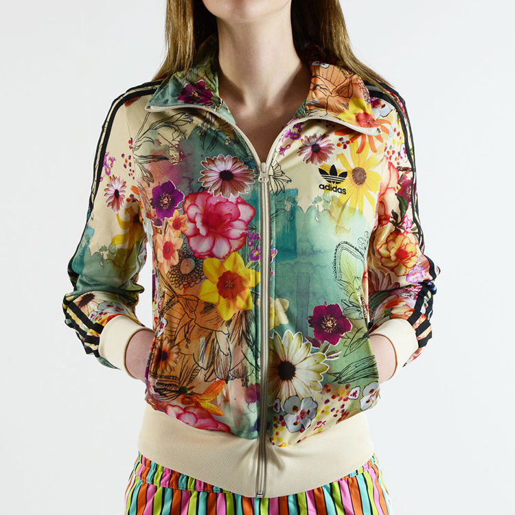 adidas firebird flower track top adidas firebird flower track top