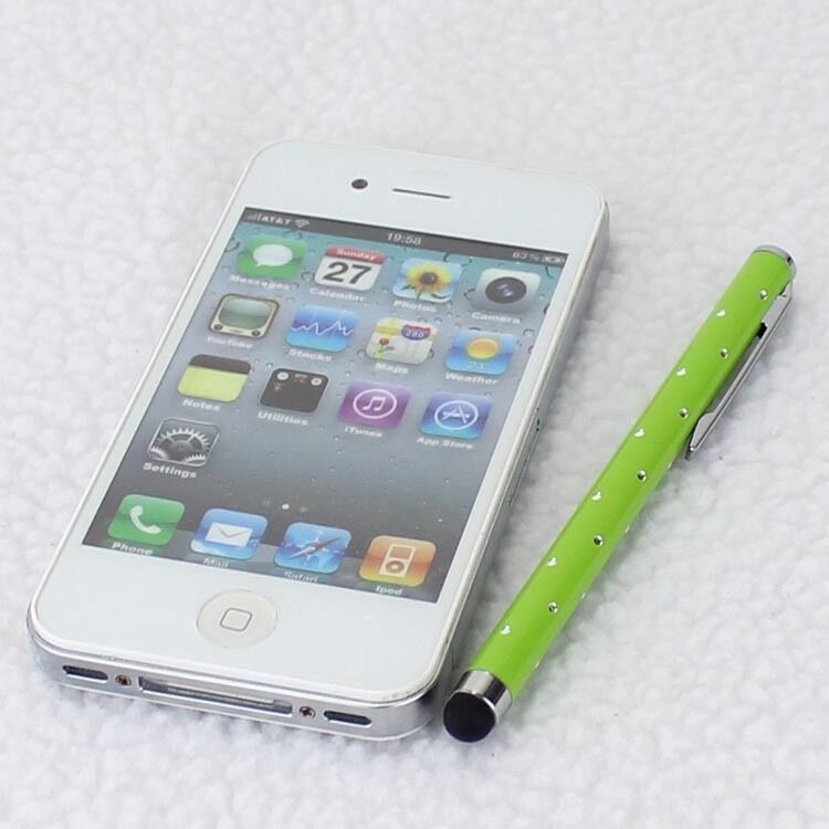 2 x HIGH QUALITY CRYSTAL EFFECT STYLUS PEN FOR APPLE