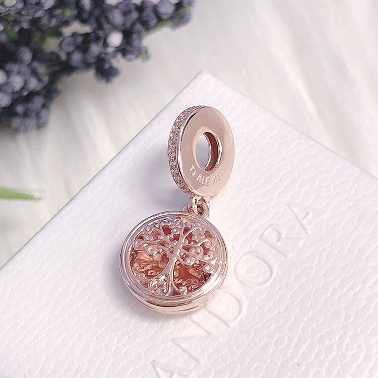 Pandora チャームセット ローズゴールド Pandora Cherry Blossom Dangle Charm, Rose Gold-Plated