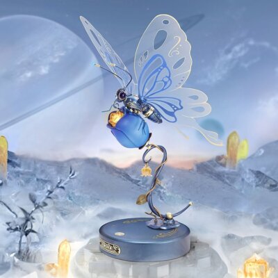 ROKR 3D DIY Mechanical Puzzle Butterfly ABS Model MI05B/MI05P Teens Xmas Gifts