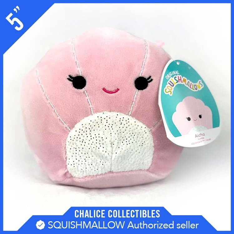 Squishmallows Kellytoy Plush Sealife Squad Aicha the Sea Shell Seashell 5