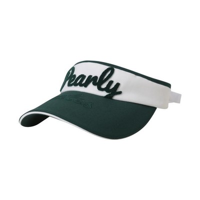 Genuine PEARLY GATES GOLF Womens Buckle Logo Lettering Sun Visor 