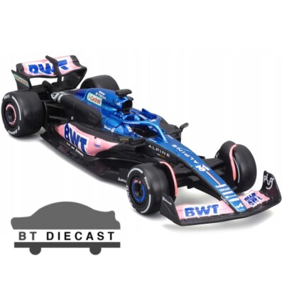 BBURAGO F1 TEAM BWT ALPINE A523 1/43 ESTEBAN 2023 RACE #31 BLUE / PINK 38072 EO