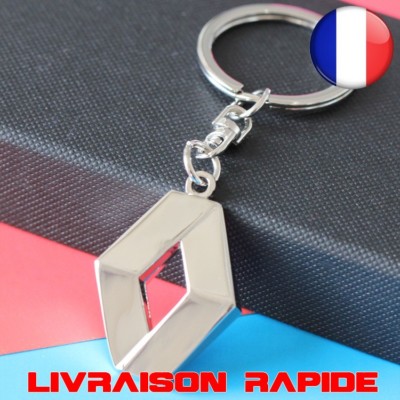 Porte-clés Renault Mode Automobiles 3D Voiture Métal Emblème Accessoires Chaine