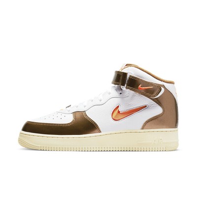 

Мужские кроссовки Nike Air Force 1 Mid QS White/Total Orange-Ale Brown (DH5623 100)