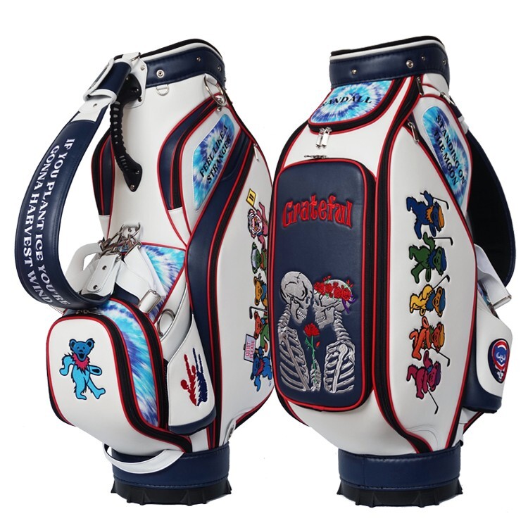 CUSTOMIZED GRATEFUL DEAD GOLF STAFF TOUR BAG -YOUR NAME