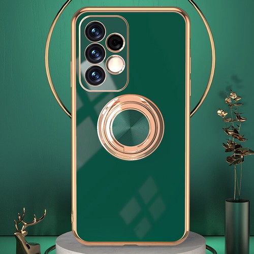 For Samsung Galaxy A32 A54 A53 A13 A14 Plating TPU Ring Stand Rubber Case Cover