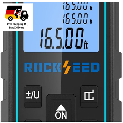 Laser Entfernungsmesser 50 m RockSeed S7 2 Wasserwaagen 5 Einheiten