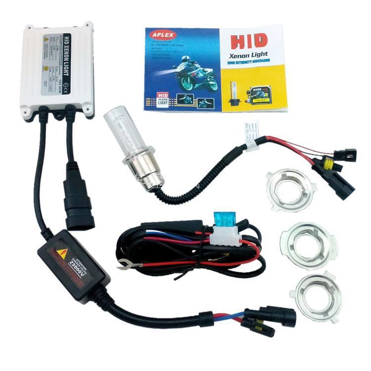 Kit Luci Xenon HID Adattatori H1 H4 H7 35W 6000k Fascio Singolo Moto Scooter hsb