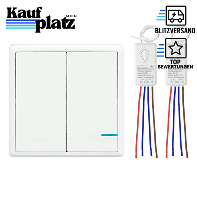 Funkschalter Set 230V Funktaster Mit Empfänger Kabellos