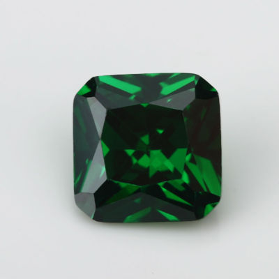 8x8 mm 3.52 ct Natural Mined Green Emerald Emerald Square Cut VVS Loose Gemstone