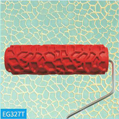7'' Rugged Embossing Paint Roller Rubber Embossing Mold Parts for Wall Decoration
