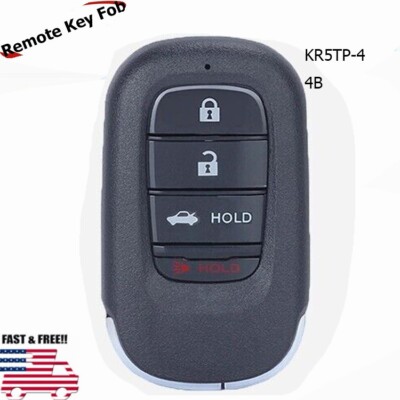 Keyless Go Remote Car Key Fob for 2022 2023 Honda Civic KR5TP-4 433Mhz 4Button